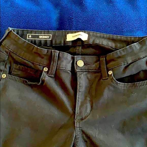 Womens Sonoma black pants size 6 skinny - Picture 2 of 4